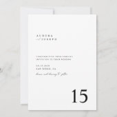 Rustikales Country Script Boho Foto Wedding Einladung (Rückseite)