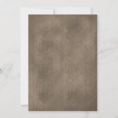 Rustikales Country Western Weihnachtsabend Party Einladung (Rückseite)