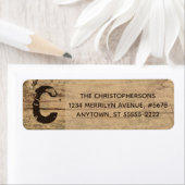 Rustikales Country Wood Monogramm (Insitu)