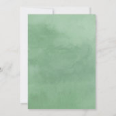 Rustikales Country Wood Wasserfarbe Blumendusche Einladung (Rückseite)