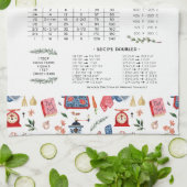 Rustikales Countryküchenkonversion Monogramm Geschirrtuch (Gefaltet)