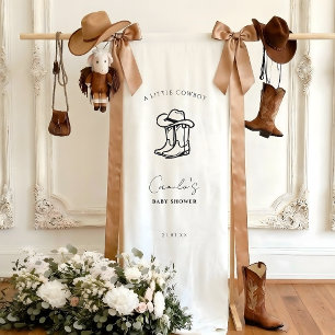 Rustikales Cowboy-Baby-Shower-Willkommensschild fü Banner