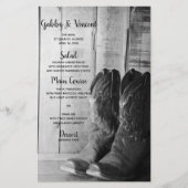 Rustikales Cowboy Boots Country Western Hochzeitsm (Vorderseite)
