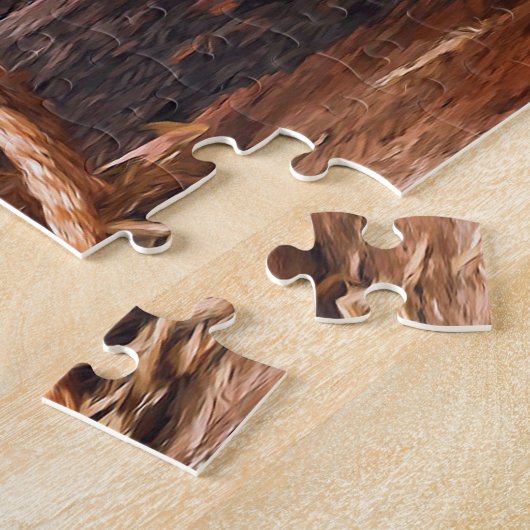 Rustikales Cowboy Hat Rope Hay Foto Puzzle (Seite)