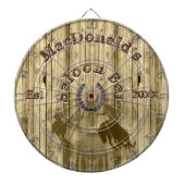 Rustikales Cowboy-Western-Saal-Bar Dartscheibe (vorne)