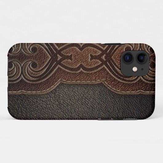 Rustikales Cowboymodebraun-Westernland Case-Mate iPhone Hülle (Rückseite (Horizontal))