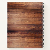Rustikales Cowgirl Boots & Hat Barn Wood Plank Notizblock (Rückseite)