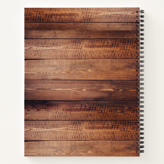 Rustikales Cowgirl Boots & Hat Barn Wood Plank Notizblock (Rückseite)