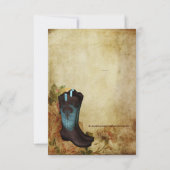 Rustikales Cowgirl-Brautparty Einladung (Rückseite)