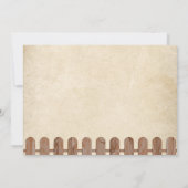 Rustikales Cowgirl First Rodeo 1. Geburtstag Foto Einladung (Rückseite)