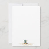 Rustikales Cowgirl Western Rodeo Geburtstag Einladung (Rückseite)