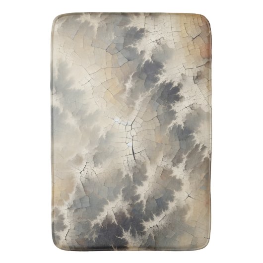 Rustikales Crackle Abstrakt Badematte (Vorderseite Vertikal)