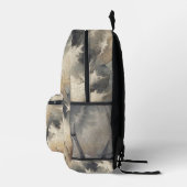 Rustikales Crackle Abstrakt Bedruckter Rucksack (Rechts)
