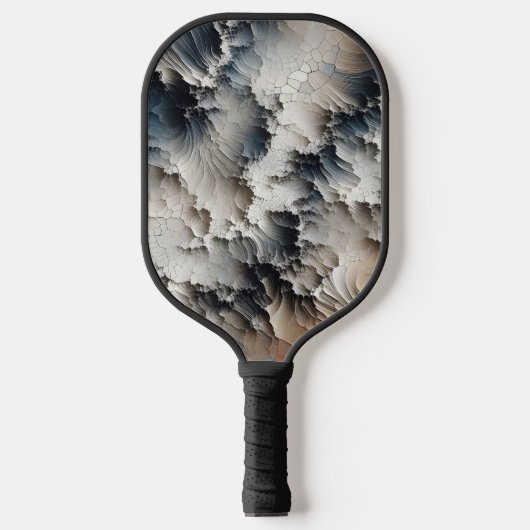 Rustikales Crackle Abstrakt Pickleball Schläger (Vorderseite)