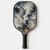Rustikales Crackle Abstrakt Pickleball Schläger (Rückseite)
