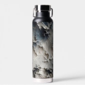 Rustikales Crackle Abstrakt Trinkflasche (Vorne)