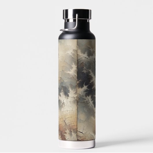 Rustikales Crackle Abstrakt Trinkflasche (Rechts)