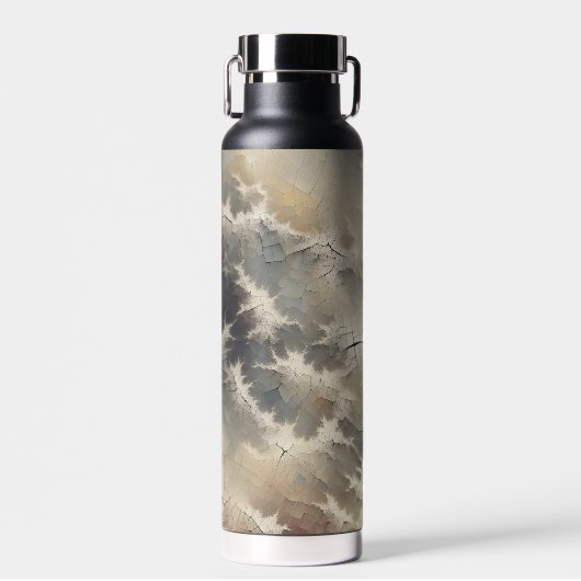 Rustikales Crackle Abstrakt Trinkflasche (Vorne)