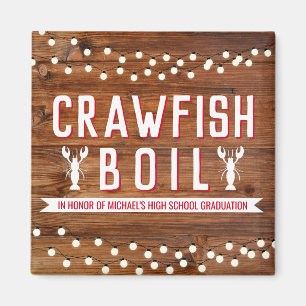 Rustikales Crawfish Boil Abschluss Wiedersehen Par Magnet