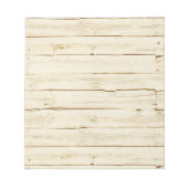 Rustikales Cream Imitat Holz Notizblock (Vorderseite)
