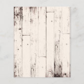 Rustikales Cremehl-Holz-Hochzeitsstich-Foto Save t (Rückseite)