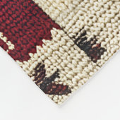 Rustikales Cross-Stitch Patchwork | Folk Holiday M Fleecedecke (Ecke)