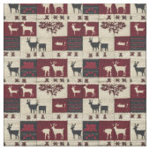 Rustikales Cross-Stitch Patchwork | Folk Holiday M Stoff (Muster)