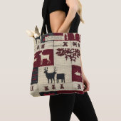 Rustikales Cross-Stitch Patchwork | Folk Holiday M Tasche (Von Nahem)