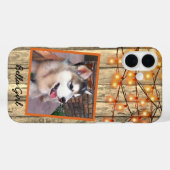Rustikales Custom Square Foto Alaskan Malamute Pup Case-Mate iPhone Hülle (Rückseite (Horizontal))