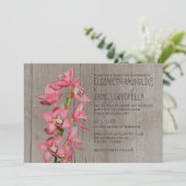 Rustikales Cymbidium Einladung (Stehend Vorderseite)