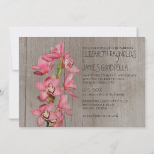 Rustikales Cymbidium Einladung