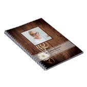 Rustikales Daisy Horse Bit-Bestattungsbuch Notizblock (Rechte Seite)