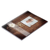 Rustikales Daisy Horse Bit-Bestattungsbuch Notizblock (Linke Seite)