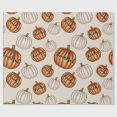 Rustikales "dankbares" Muster mit farbenfroher Pum Geschenkpapier (Flach)