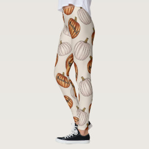 Rustikales "dankbares" Muster mit farbenfroher Pum Leggings