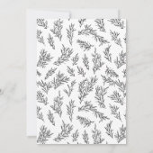 Rustikales Dankeschön Erntedank Dinner Einladung (Rückseite)