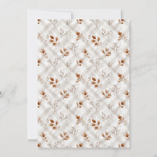 Rustikales Dankgottessen Einladung (Rückseite)