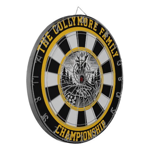 Rustikales Dekor der Hirschwaldwand Dartscheibe (Vorderseite Links)