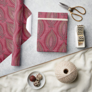 Rustikales Dekorationsmuster Weihnachten Geschenkpapier