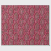 Rustikales Dekorationsmuster Weihnachten Geschenkpapier (Flach)