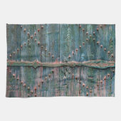 Rustikales dekoratives Holztor Geschirrtuch (Horizontal)