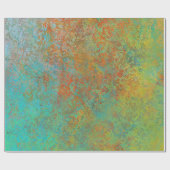 rustikales Design aus rostfreiem Kupfer Geschenkpapier (Flach)