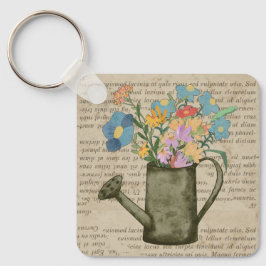 Rustikales Design für Bauernliebhaber Text und Blu Schlüsselanhänger