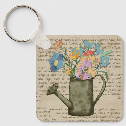 Rustikales Design für Bauernliebhaber Text und Blu Schlüsselanhänger (Vorderseite)