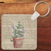 Rustikales Design für Bauernliebhaber Text und Blu Schlüsselanhänger (Rückseite)