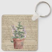 Rustikales Design für Bauernliebhaber Text und Blu Schlüsselanhänger (Rückseite)