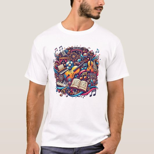 Rustikales Design T-Shirt (Vorderseite)