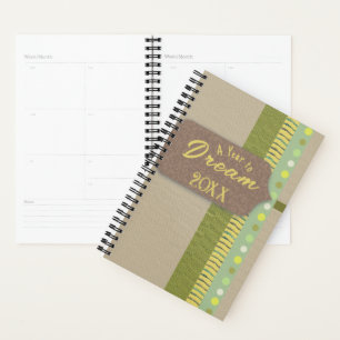 Rustikales digitales Scrapbook Dream Green Tan Bra Planer