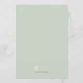 Rustikales Dinner-Menü des freundlichen Erntedanks Menükarte (Rückseite)