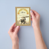 rustikales Dinner Party Template Menü (Gruppe)